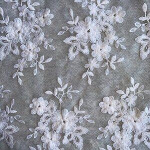 White Floral Lace Dress